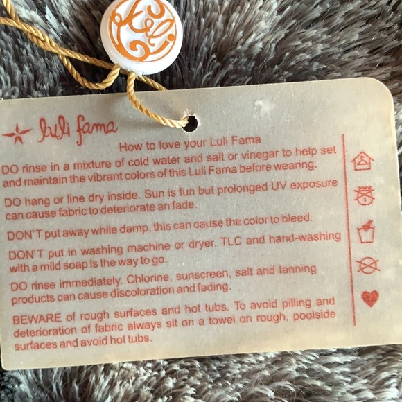 Luli Fama Cover Up Fire Coral color sold out XS S - Picture 7 of 7